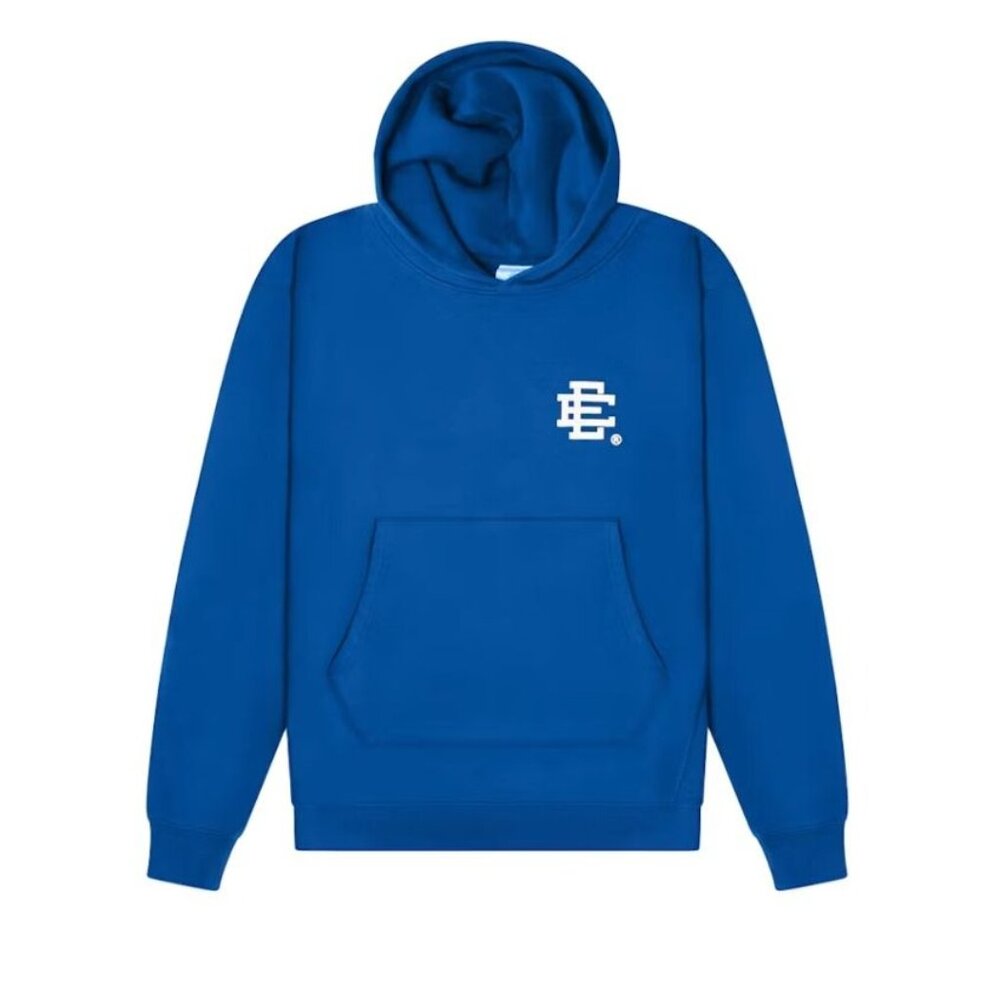 Eric Emanuel Ee Basic Core Hoodie Sweatshirt Blue… - image 1